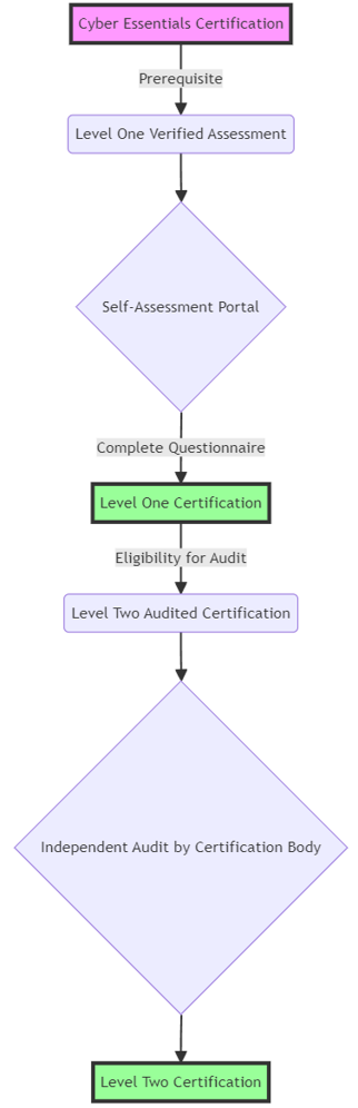 Original Cyber Assurance assessment flowchart